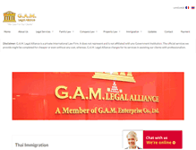 Tablet Screenshot of gam-legalalliance.com